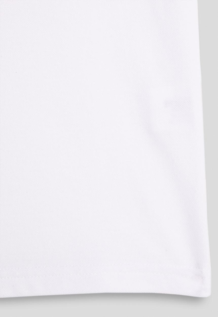 POLO - Boys Andrew Qtr Zip Embroidered Short sleeve Golfer - White