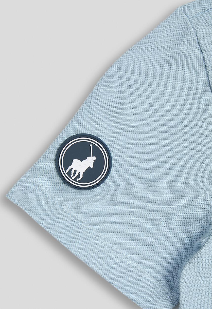 POLO - Boys Ivan Printed Short sleeve Tee - Dusty Blue