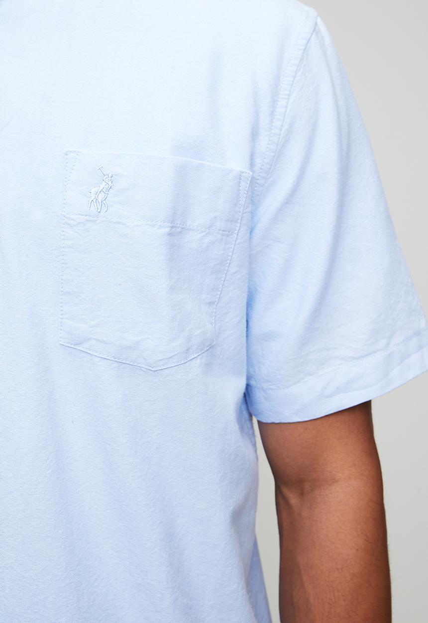 POLO - MENS SS CLASSIC PLAIN OXFORD SHIRT - Blue
