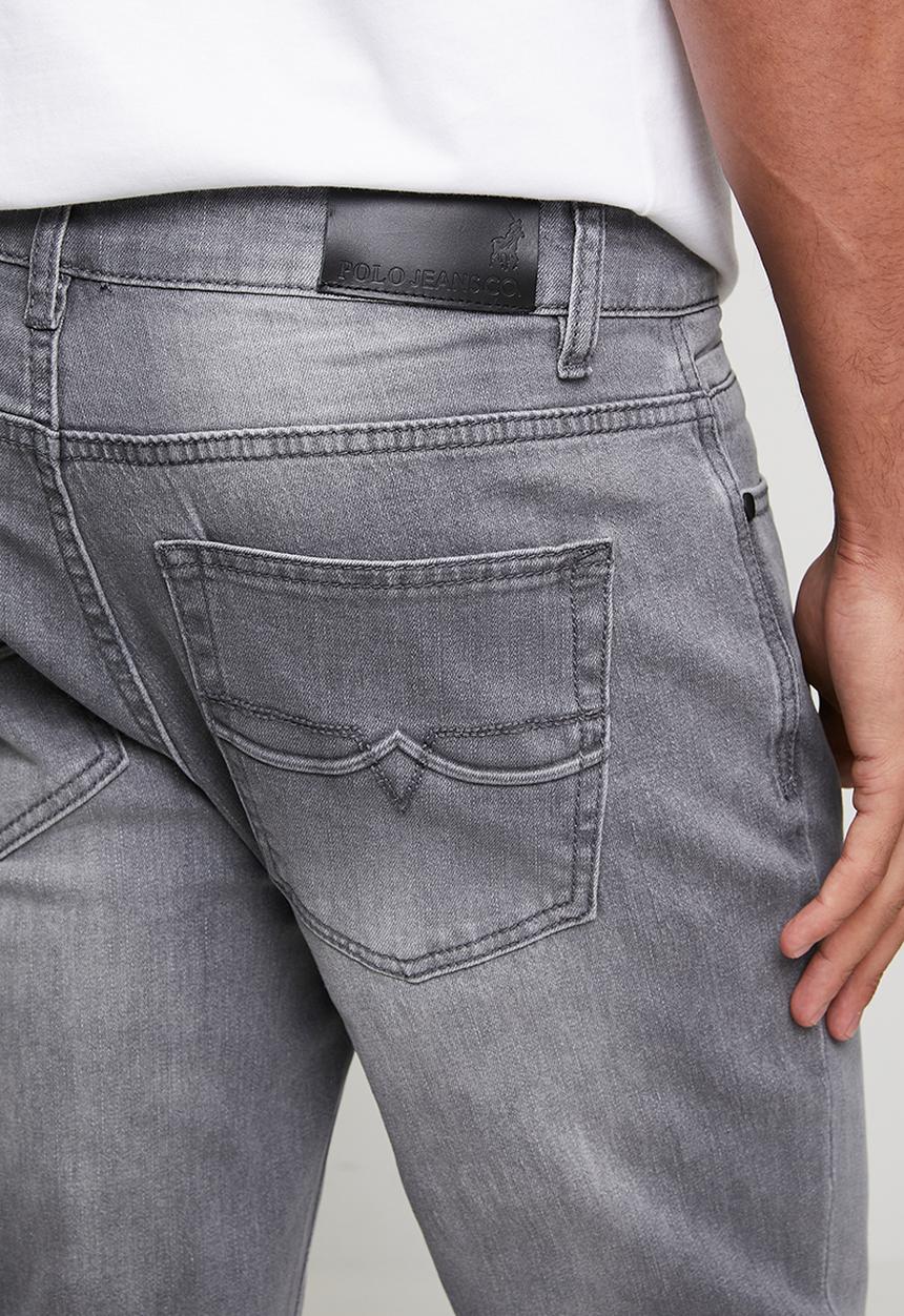 POLO - MENS PJC SLIM LEG DENIM - Grey
