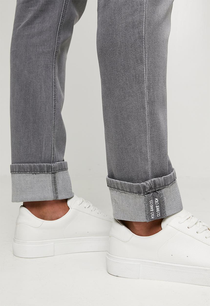POLO - MENS PJC SLIM LEG DENIM - Grey