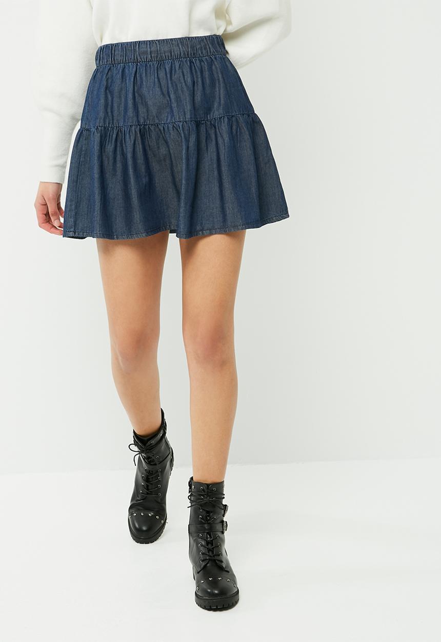 Vero Moda - Emilia chambray skirt
