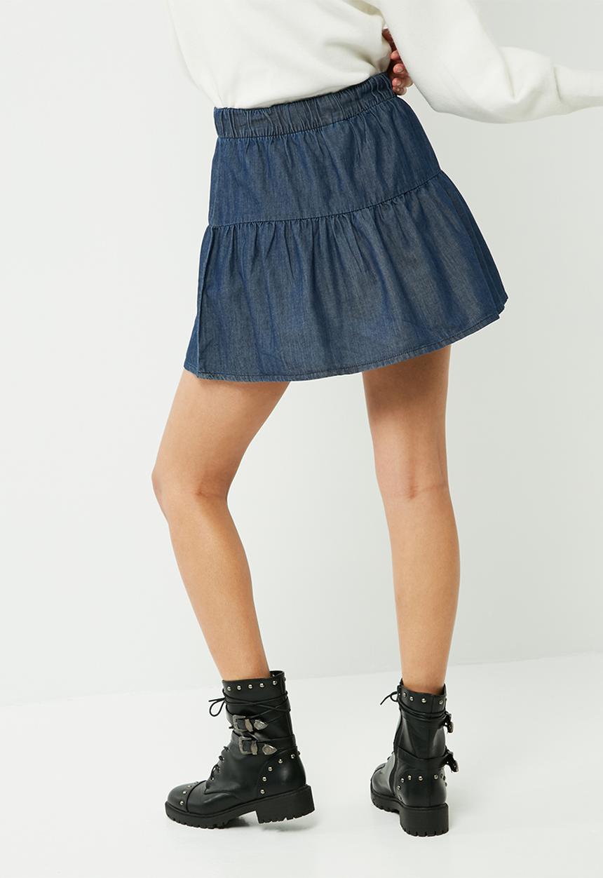 Vero Moda - Emilia chambray skirt
