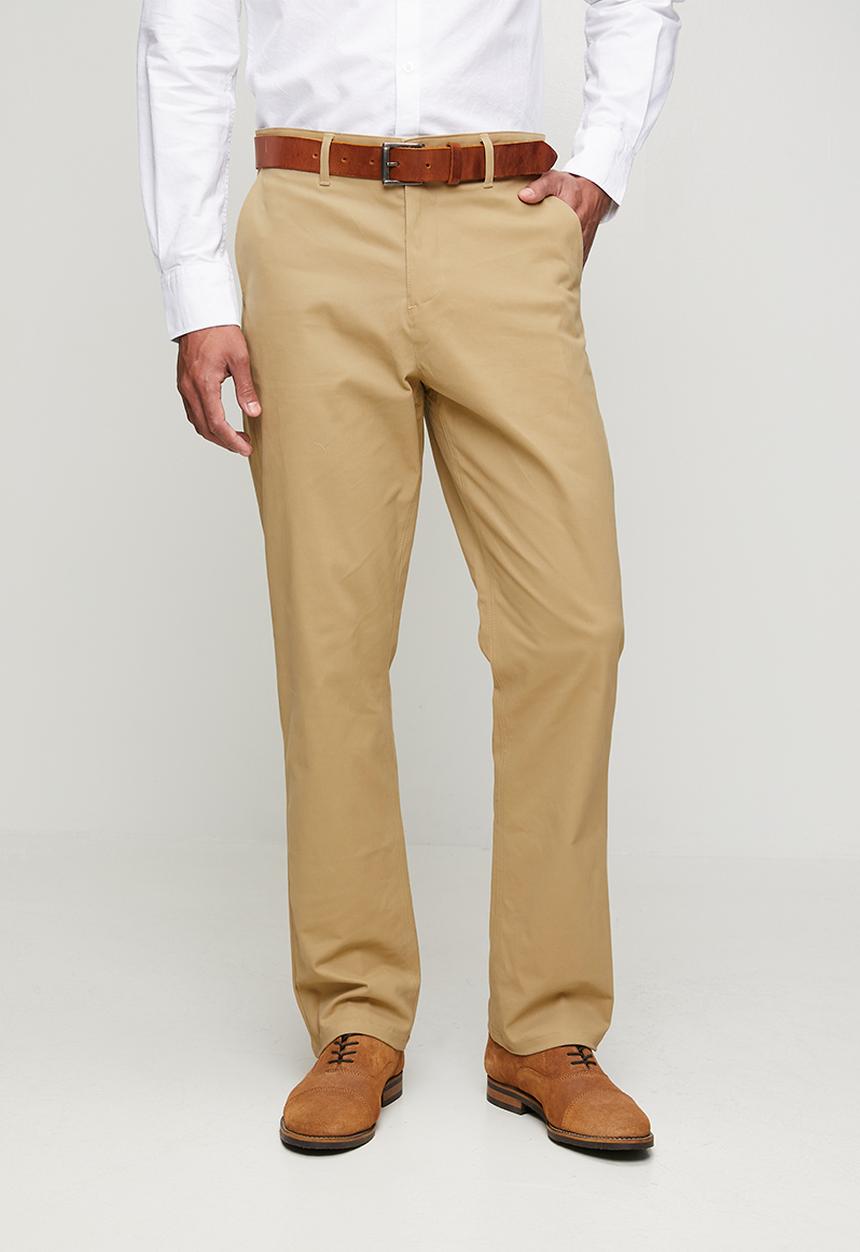 POLO - Mens essential relaxed leg chino - brown