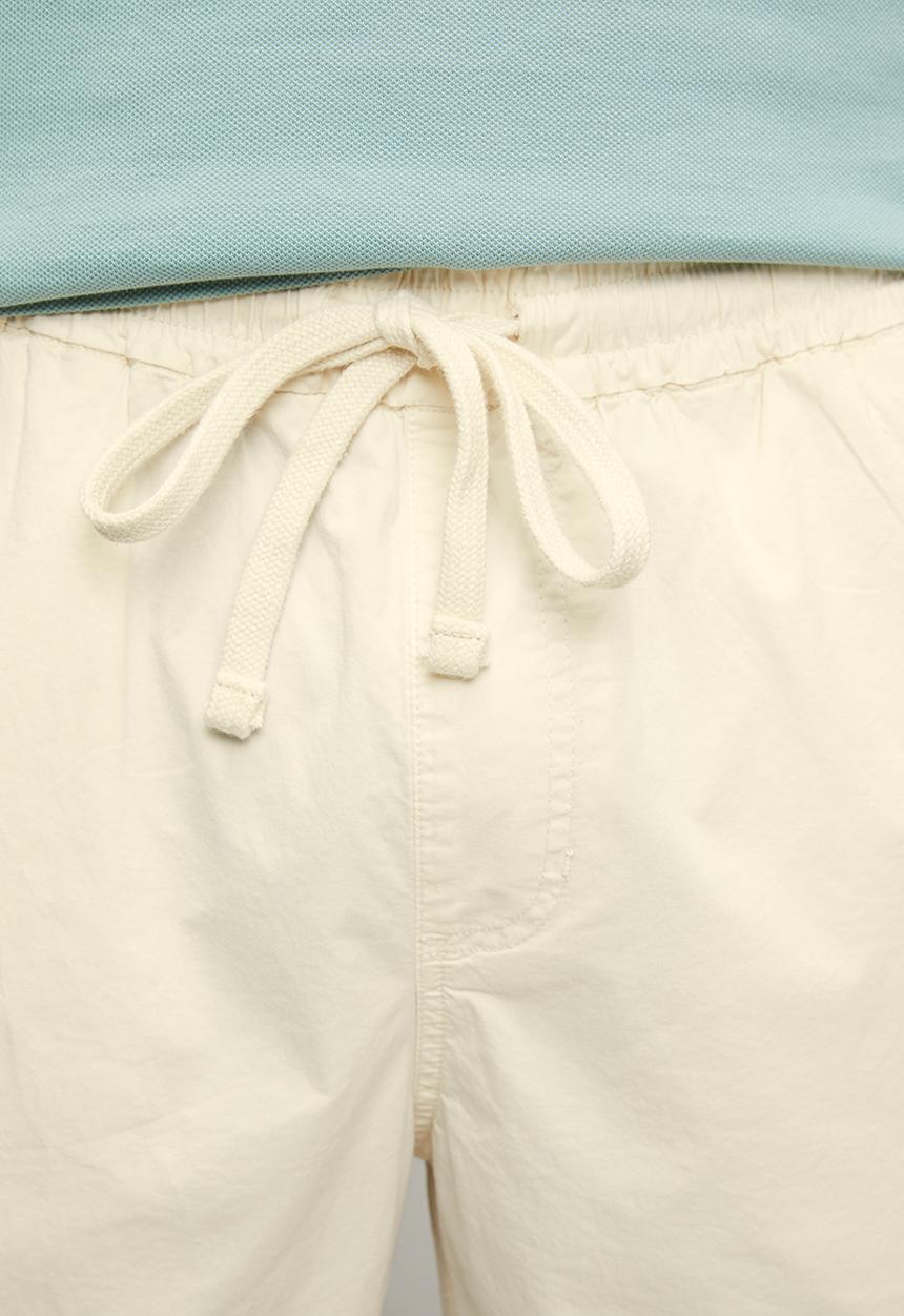 POLO - MENS PEACHED SHORTS ELASTICATED WB - Khaki