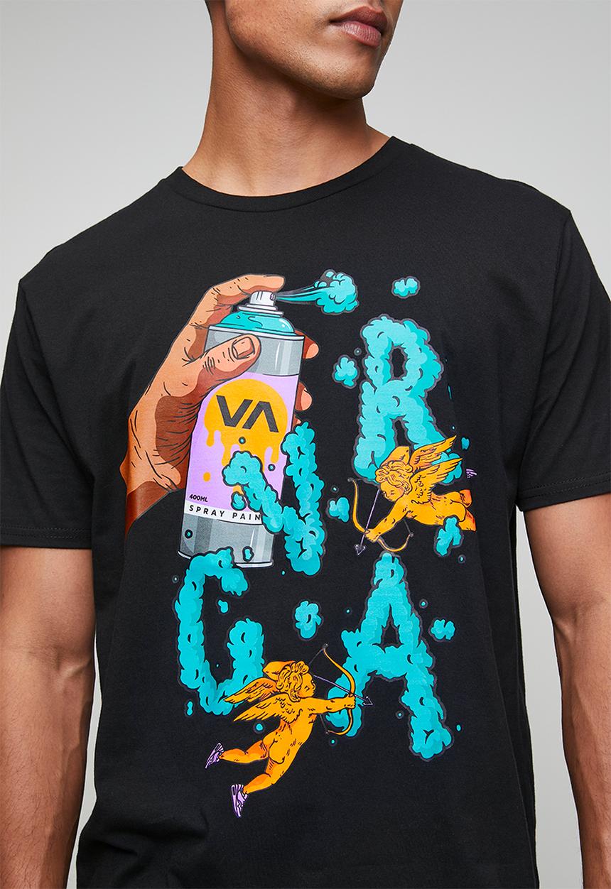 RVCA - Dv spray love ss - black