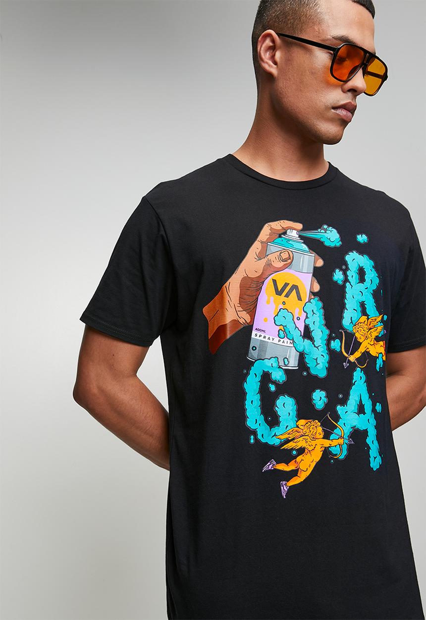 RVCA - Dv spray love ss - black