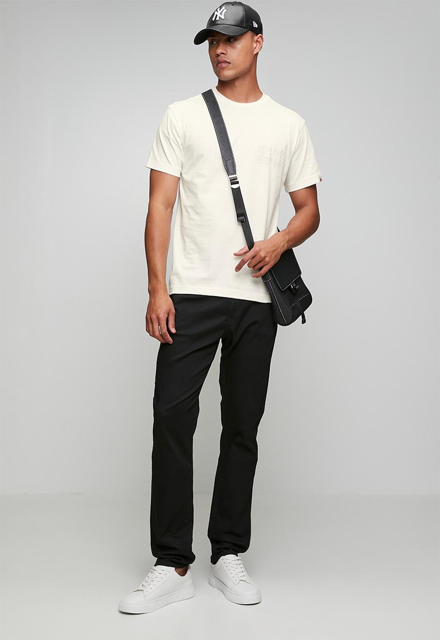 Replay - Logo T-Shirt - Natural White