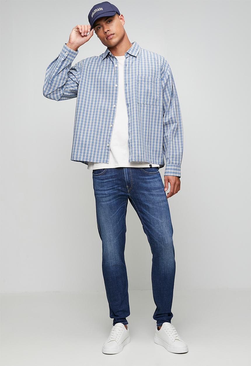 Replay - Bronny Super Slim Jeans - Dark Blue