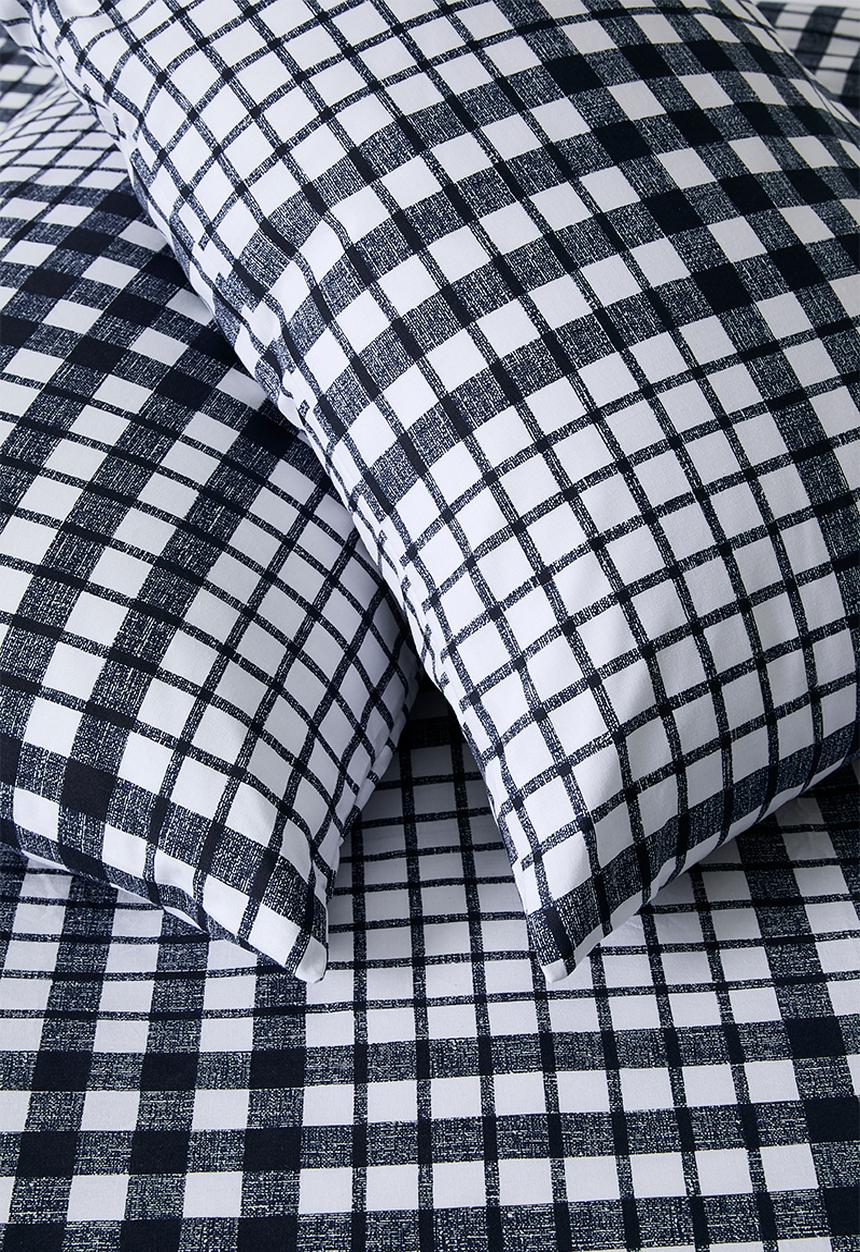 Sixth Floor - Orion Check Duvet Set Navy