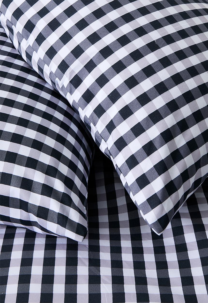 Sixth Floor - Midnight Gingham Super Soft Duvet Set Navy