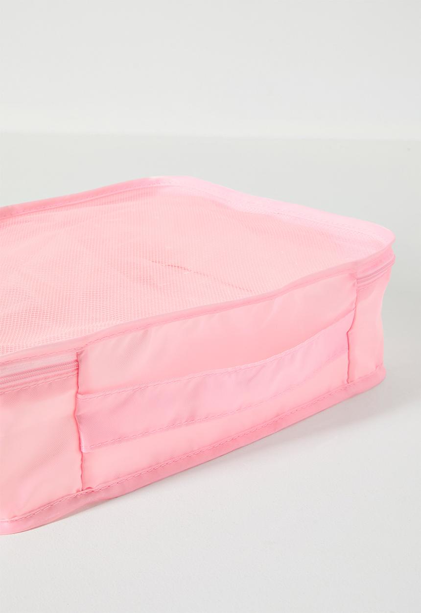 Pop Candy - 3pc mesh packing cube set - blush pink