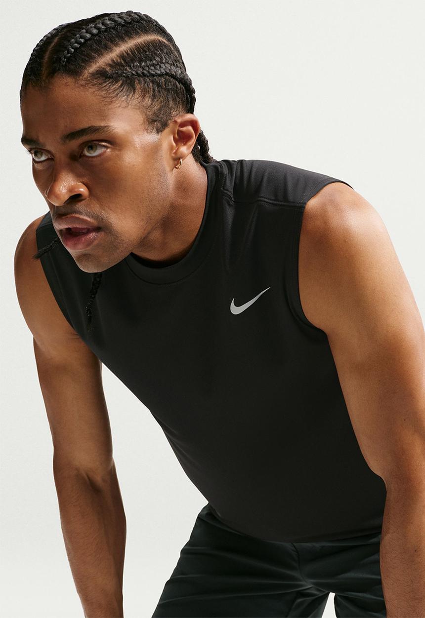 Nike - Dri-Fit Tee Std Sleeveless Flex - Black/Matte Silver