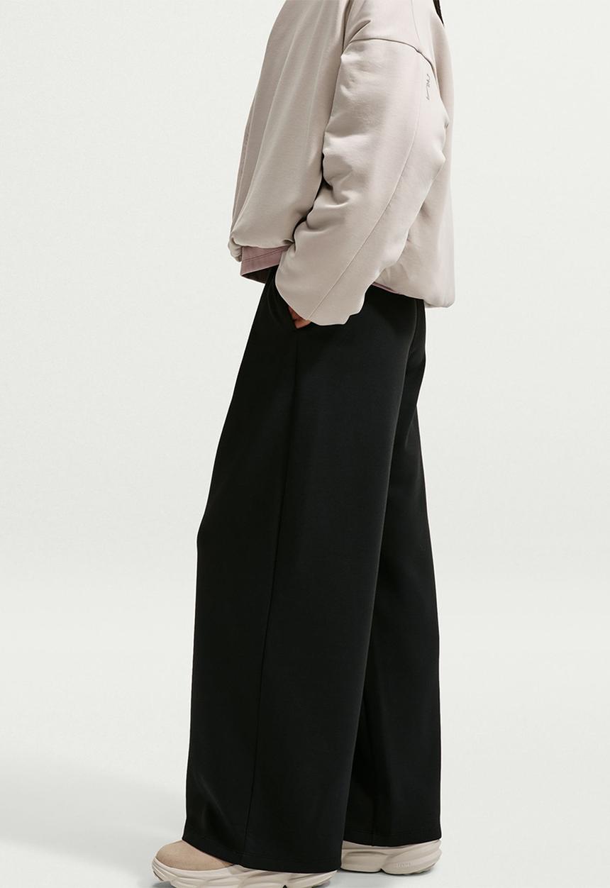 Nike - W Nk Df 24.7 ImpossiblySoft Wide Leg Pant Ess - Black/Dark Smoke Grey