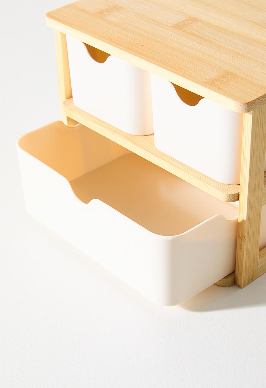 Bathroom Solutions - Bamboo 3 drawer organizer - Natural