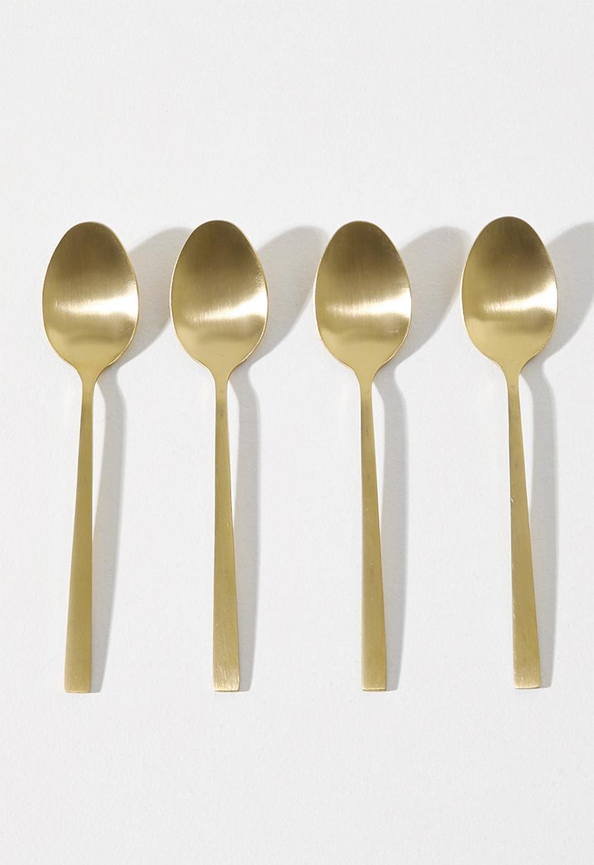 Excellent Houseware - Gold Tea Spoon Set - 4pcs