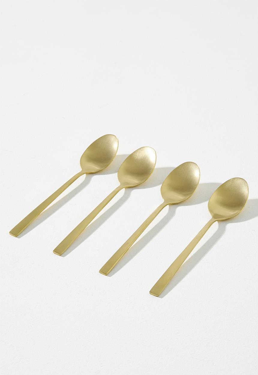 Excellent Houseware - Gold Tea Spoon Set - 4pcs