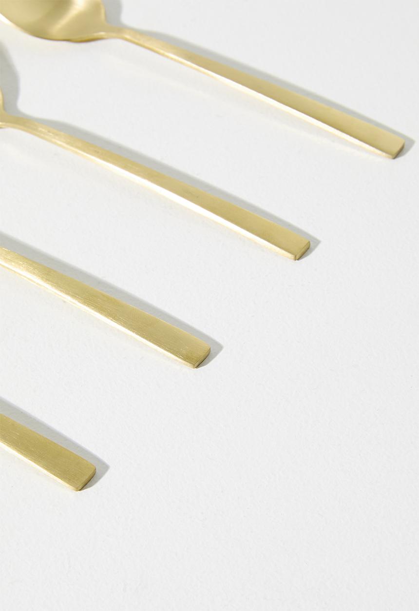 Excellent Houseware - Gold Tea Spoon Set - 4pcs