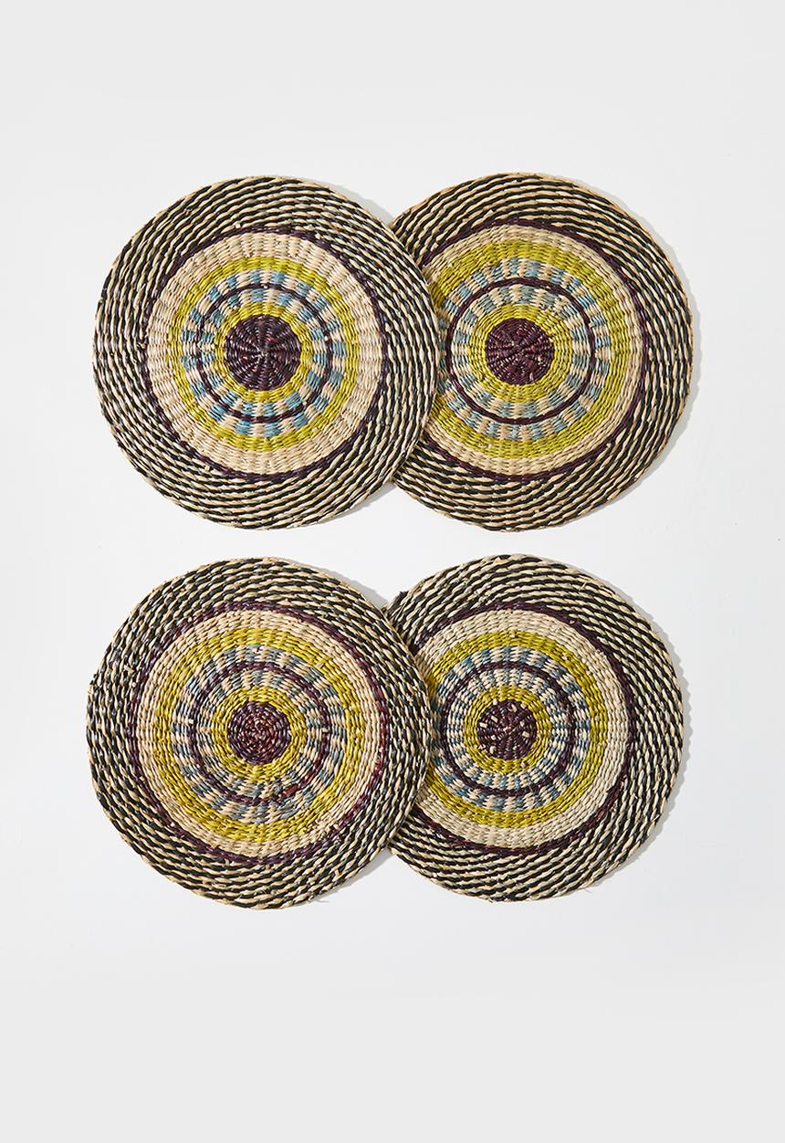 Excellent Houseware - Multi Placemat Set 4 - Yellow