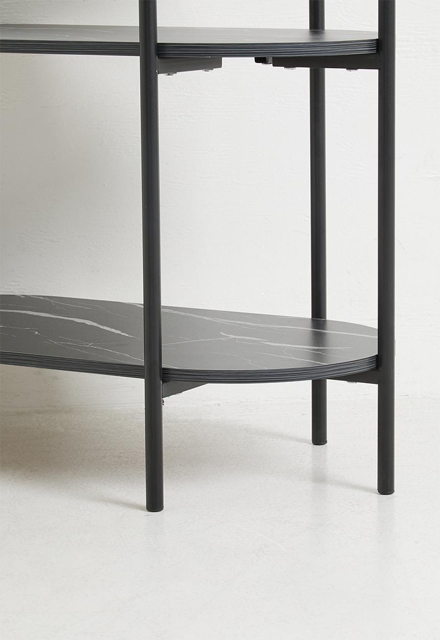 H&S - Moss 3 Layer Side Table - Black