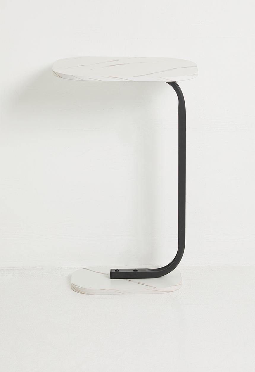 H&S - Lux Side Table - Black & White