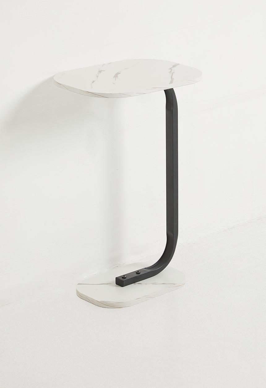 H&S - Lux Side Table - Black & White