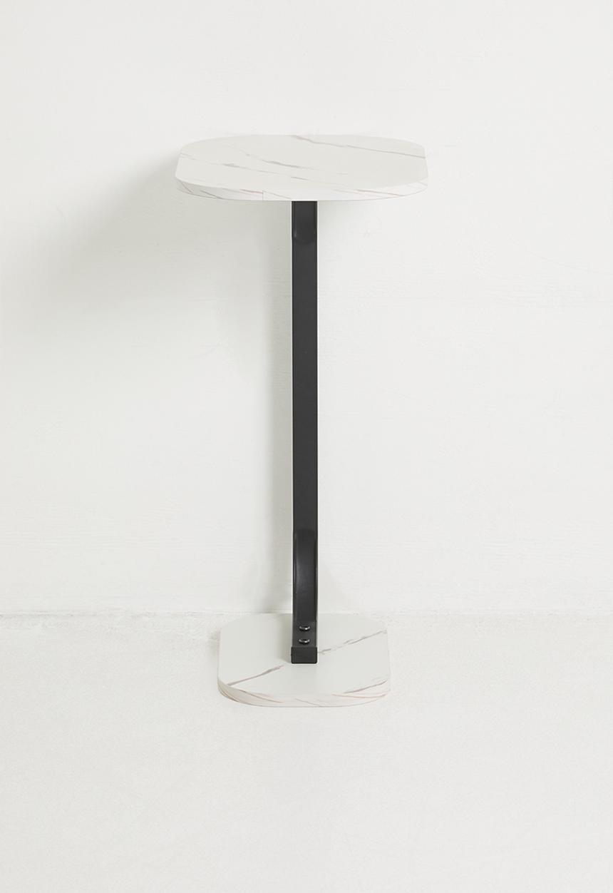 H&S - Lux Side Table - Black & White