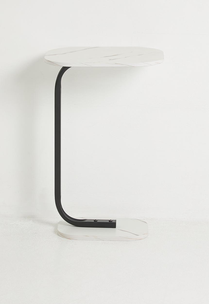 H&S - Lux Side Table - Black & White