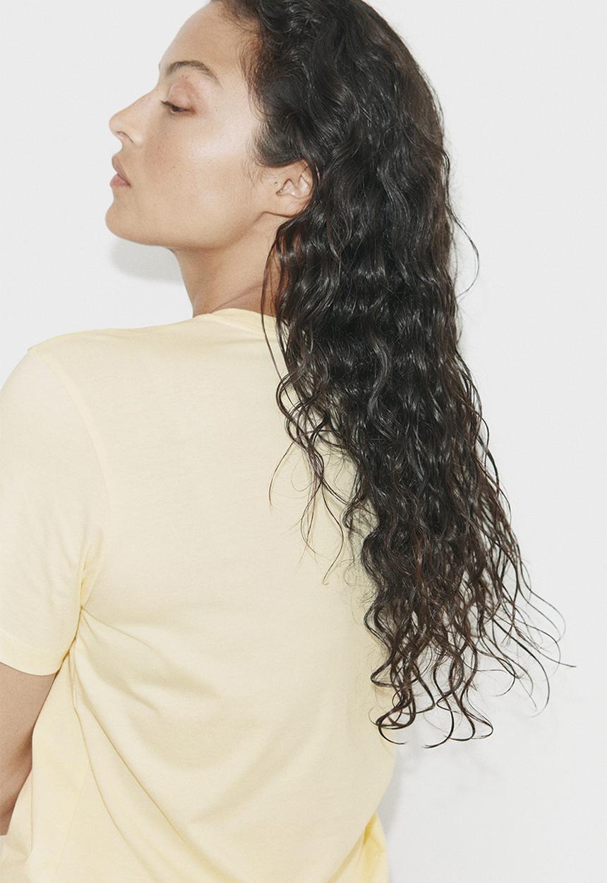 H&M - Cotton T-shirt - light yellow