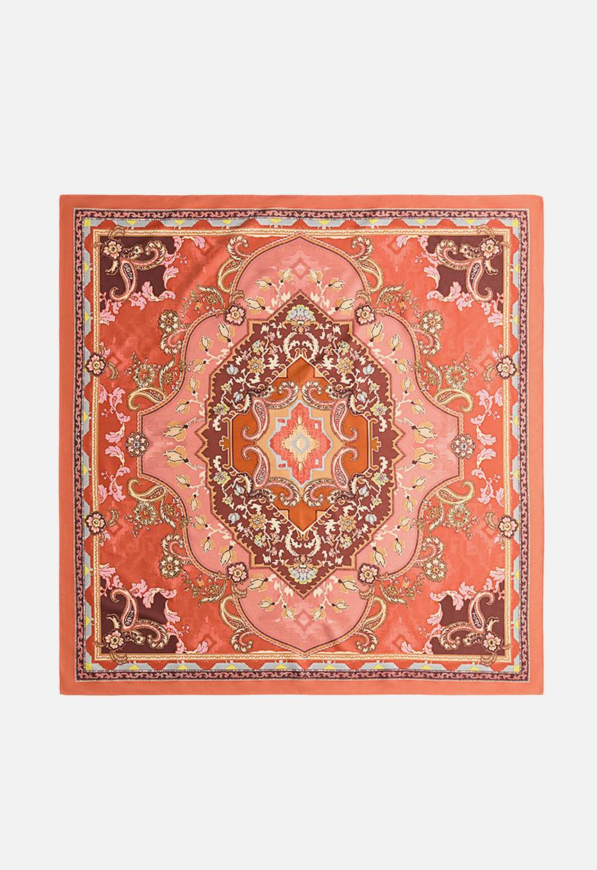 H&M - Patterned scarf - orange/paisley pattern