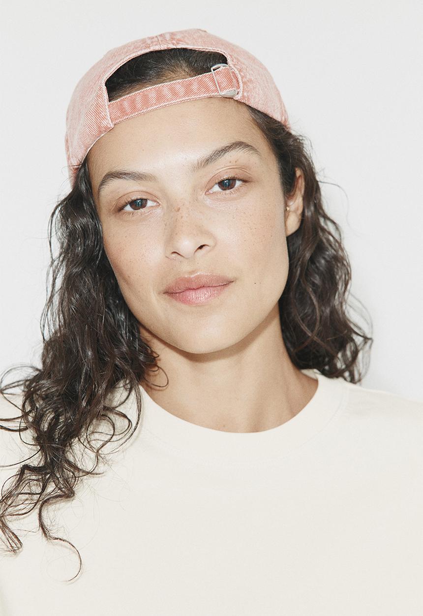 H&M - Oversized cotton T-shirt - light beige