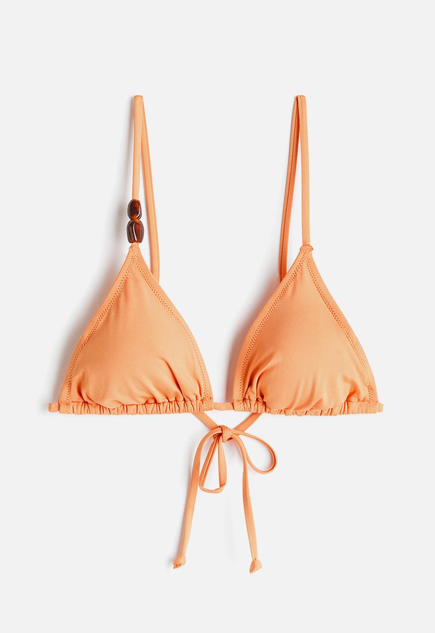 H&M - Padded triangle bikini top - orange