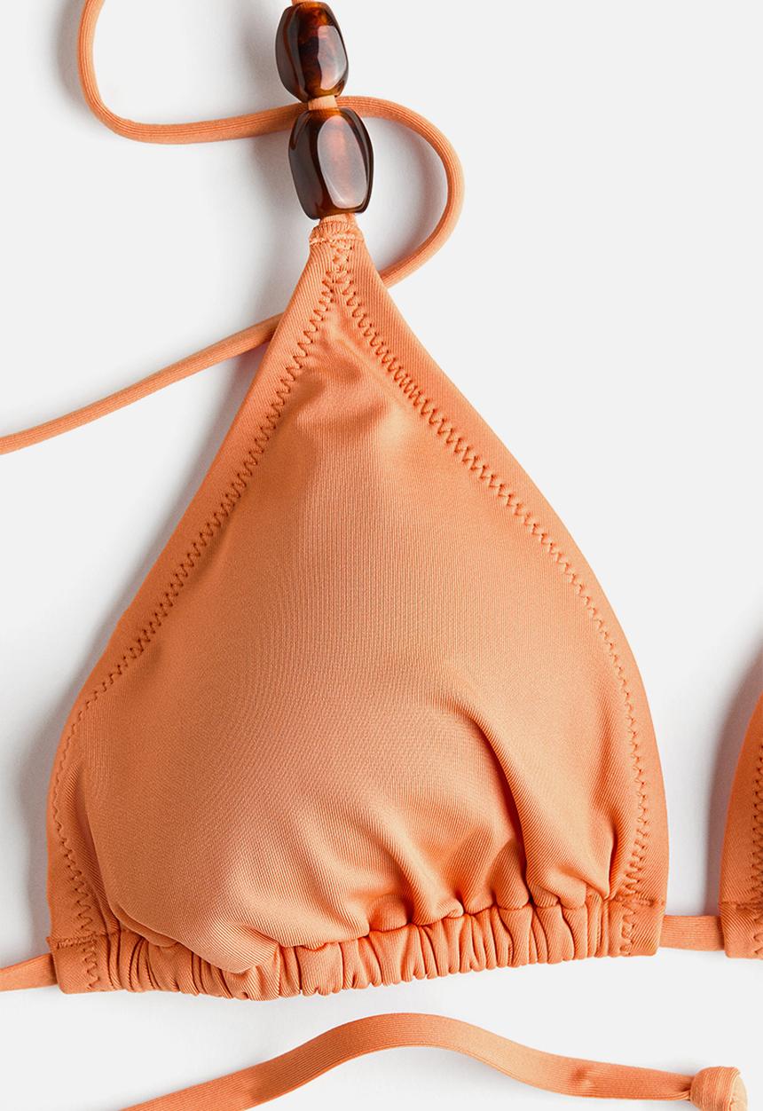 H&M - Padded triangle bikini top - orange