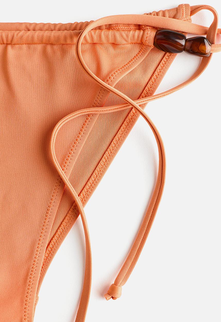 H&M - Cheeky tie tanga bikini bottoms - orange