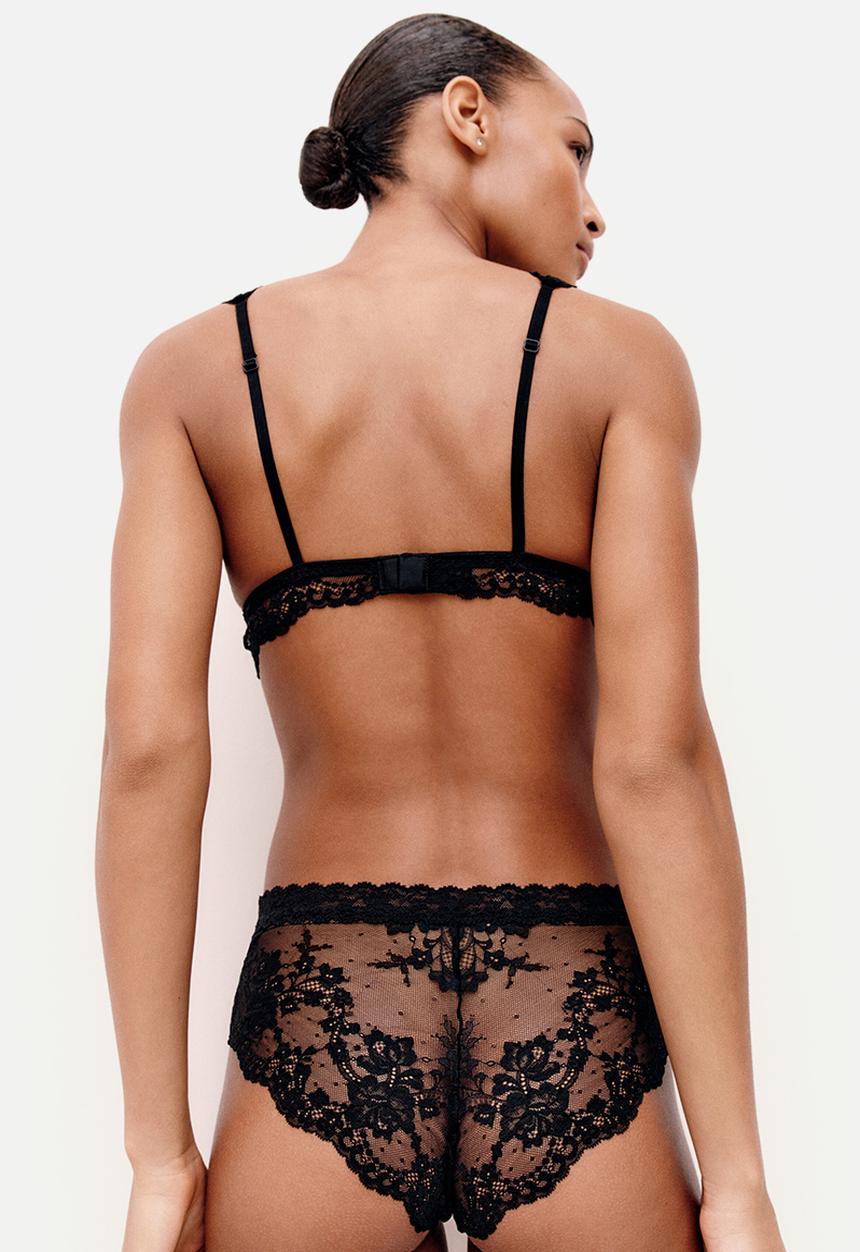 H&M - 2-Pack lace hipster briefs - black