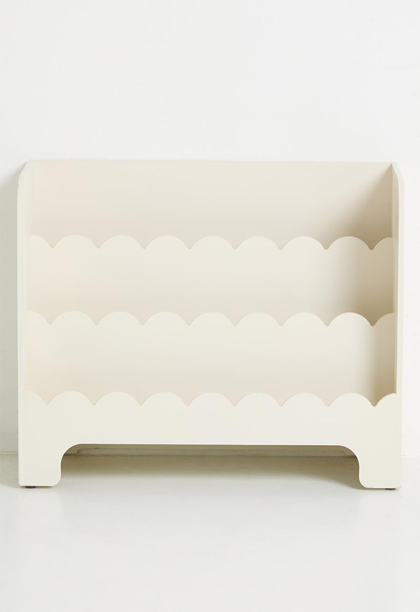 Sixth Floor - Seaside Scallop Bookshelf - Milk
