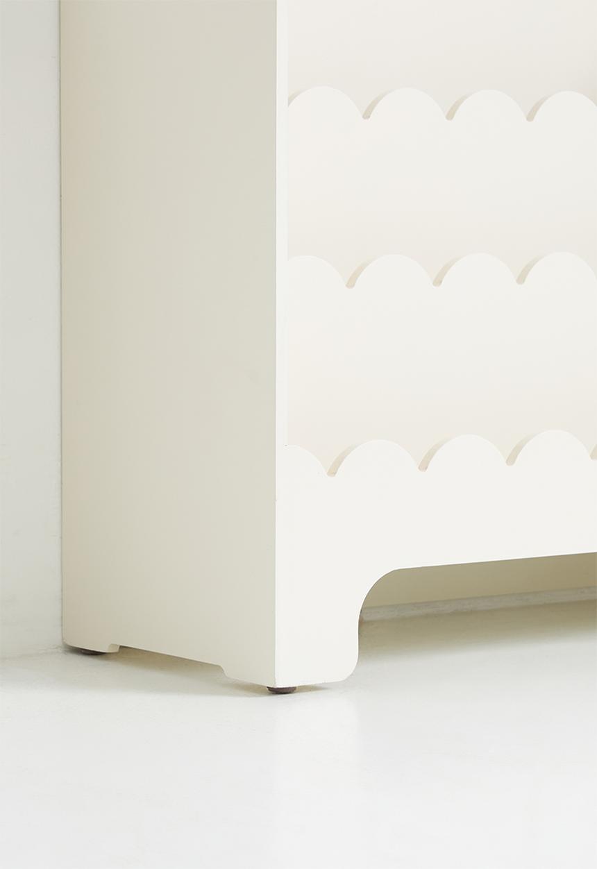 Sixth Floor - Seaside Scallop Bookshelf - Milk