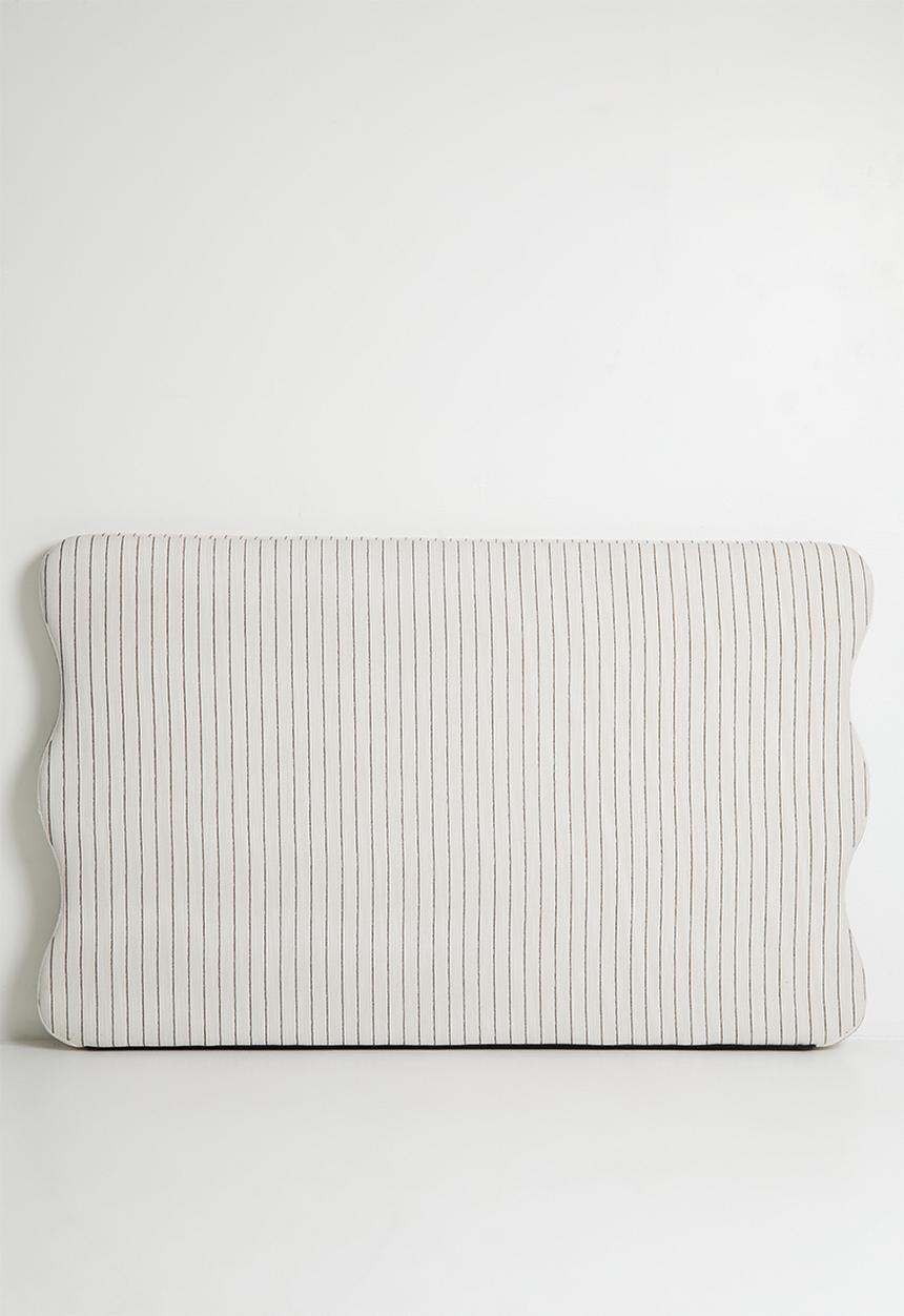 Sixth Floor - Amara Headboard - Charcoal Stripe