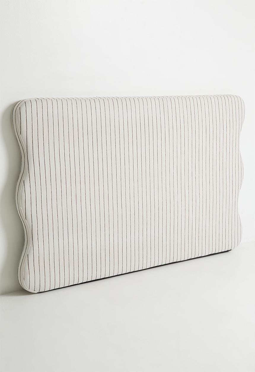 Sixth Floor - Amara Headboard - Charcoal Stripe