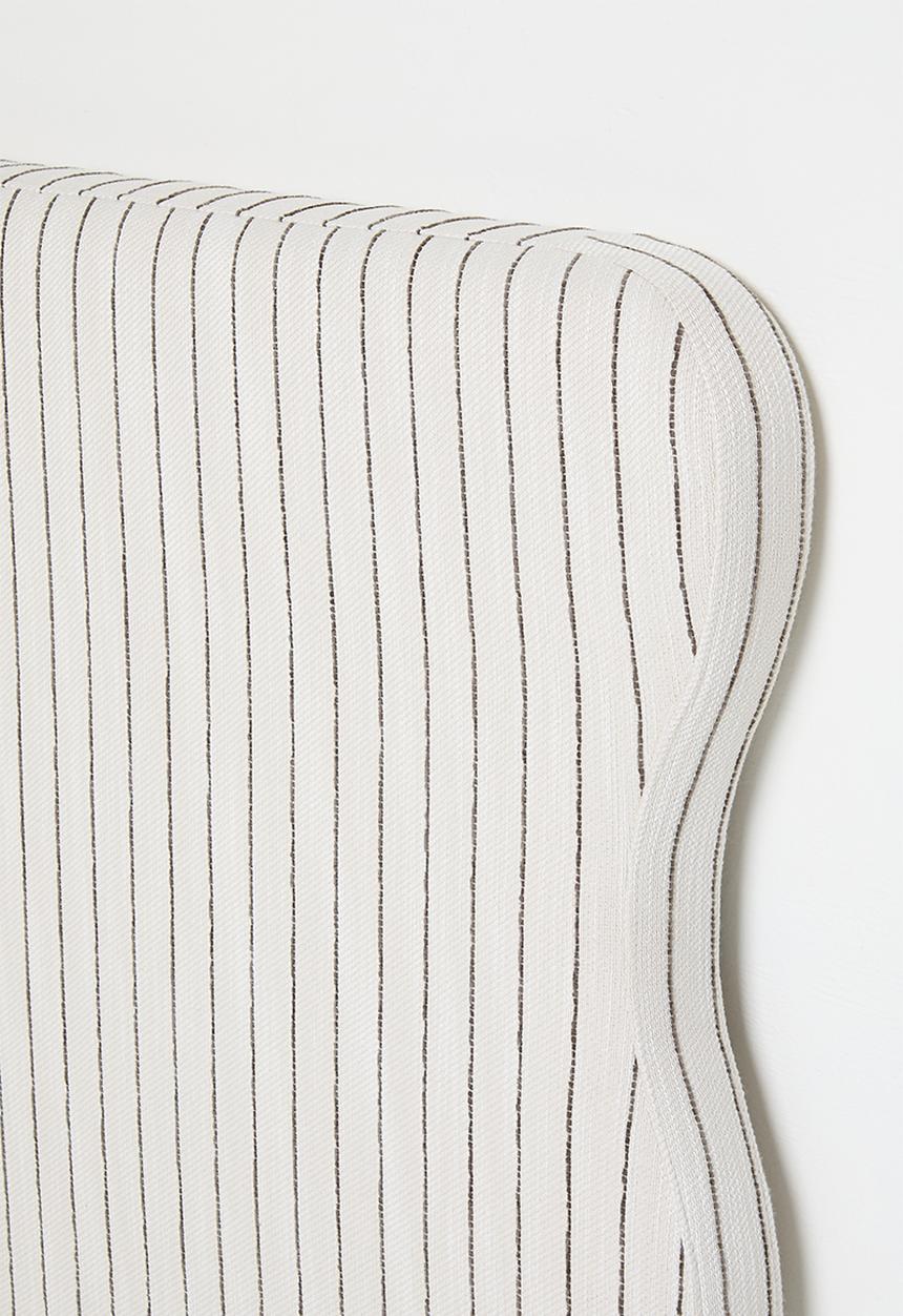 Sixth Floor - Amara Headboard - Charcoal Stripe