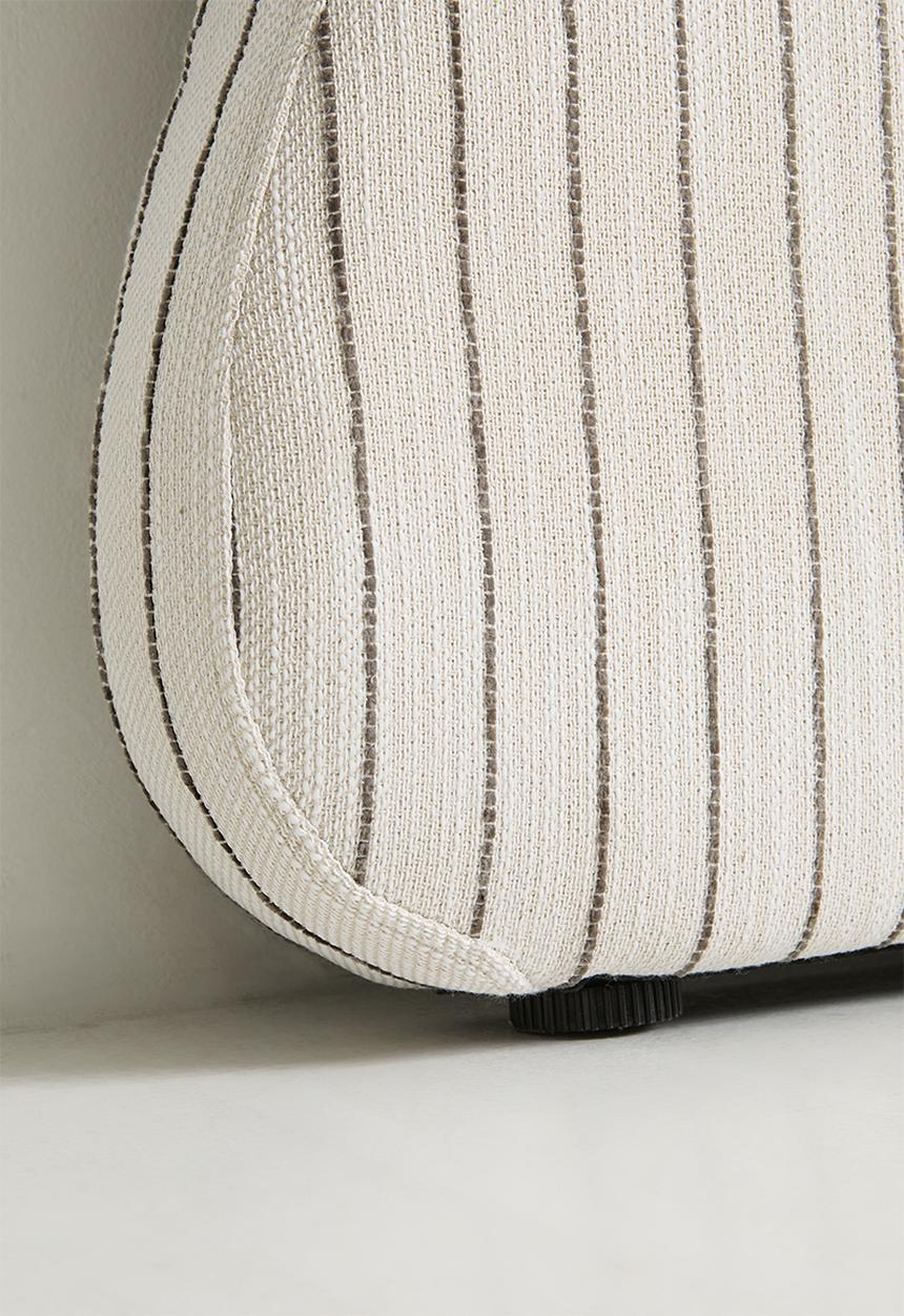 Sixth Floor - Amara Headboard - Charcoal Stripe