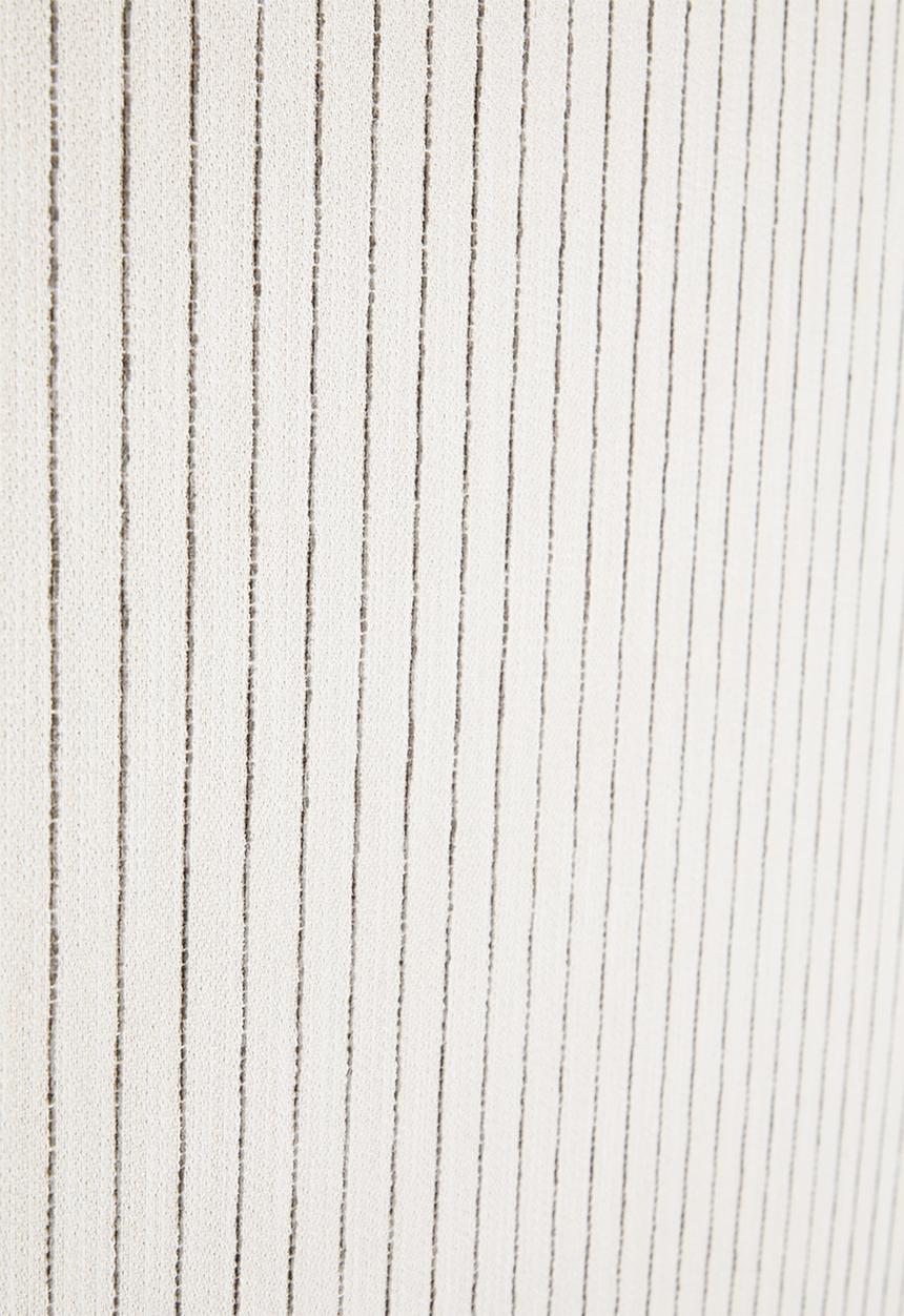 Sixth Floor - Amara Headboard - Charcoal Stripe