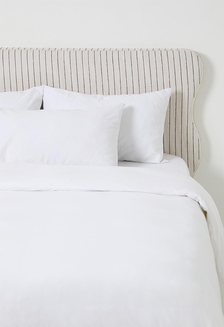Sixth Floor - Amara Headboard - Charcoal Stripe