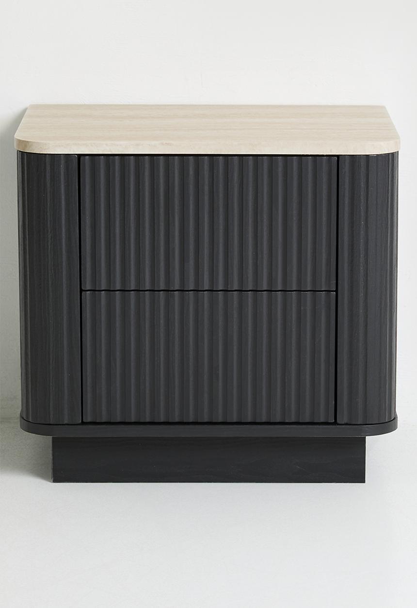 Sixth Floor - Maru Bedside Table - Black