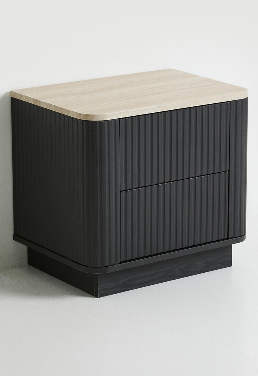 Sixth Floor - Maru Bedside Table - Black