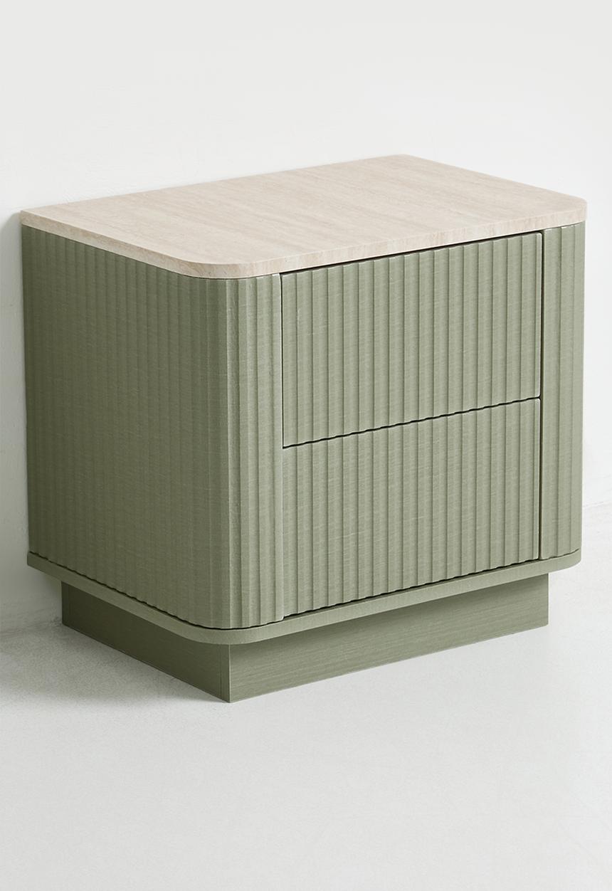 Sixth Floor - Maru Bedside Table - Olive