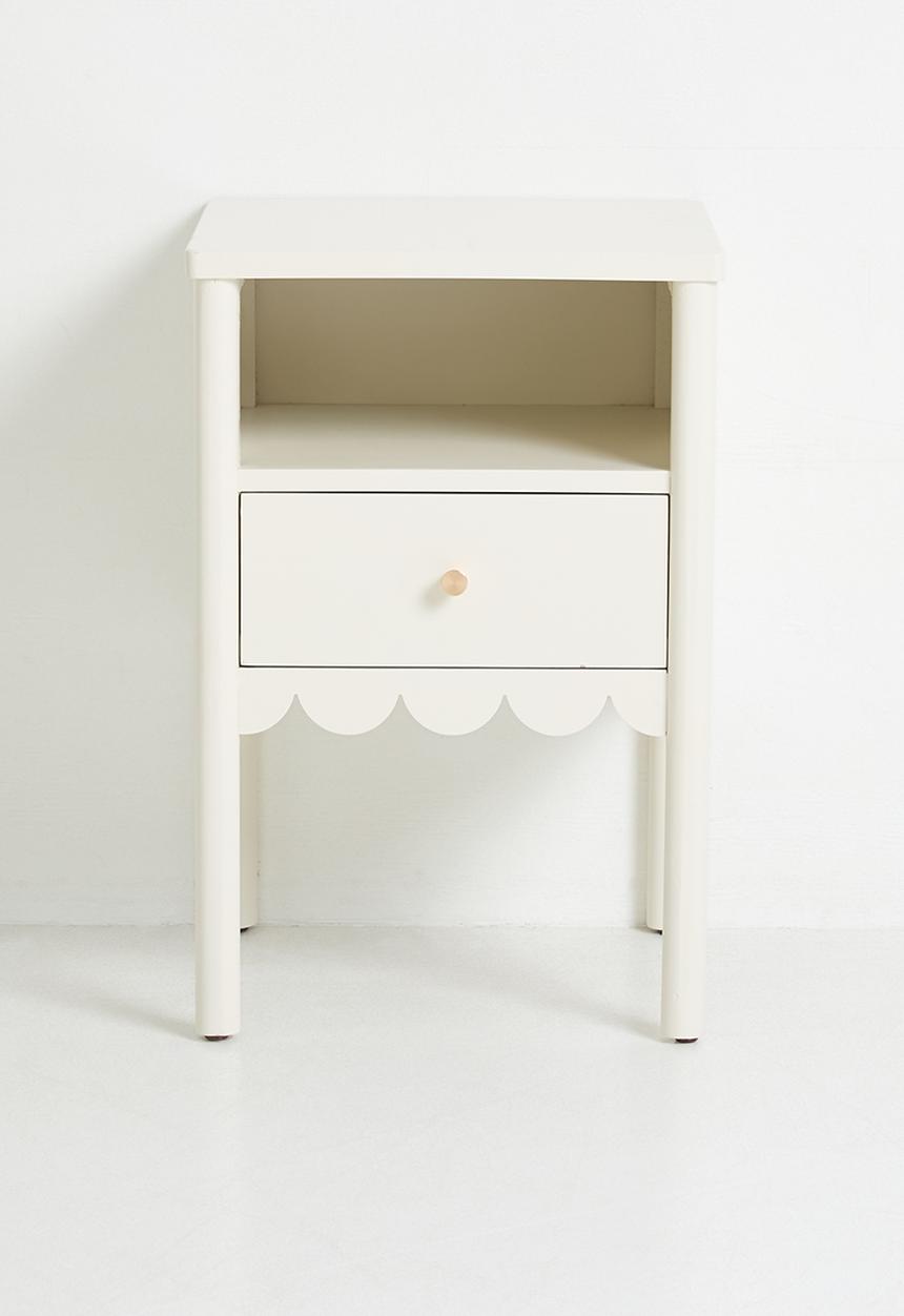 Sixth Floor - Fairytale Frill Bedisde Table - Milk