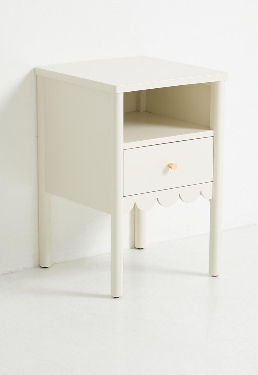 Sixth Floor - Fairytale Frill Bedisde Table - Milk