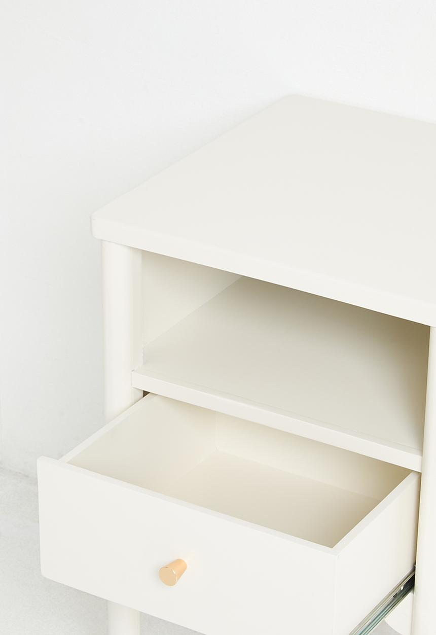 Sixth Floor - Fairytale Frill Bedisde Table - Milk
