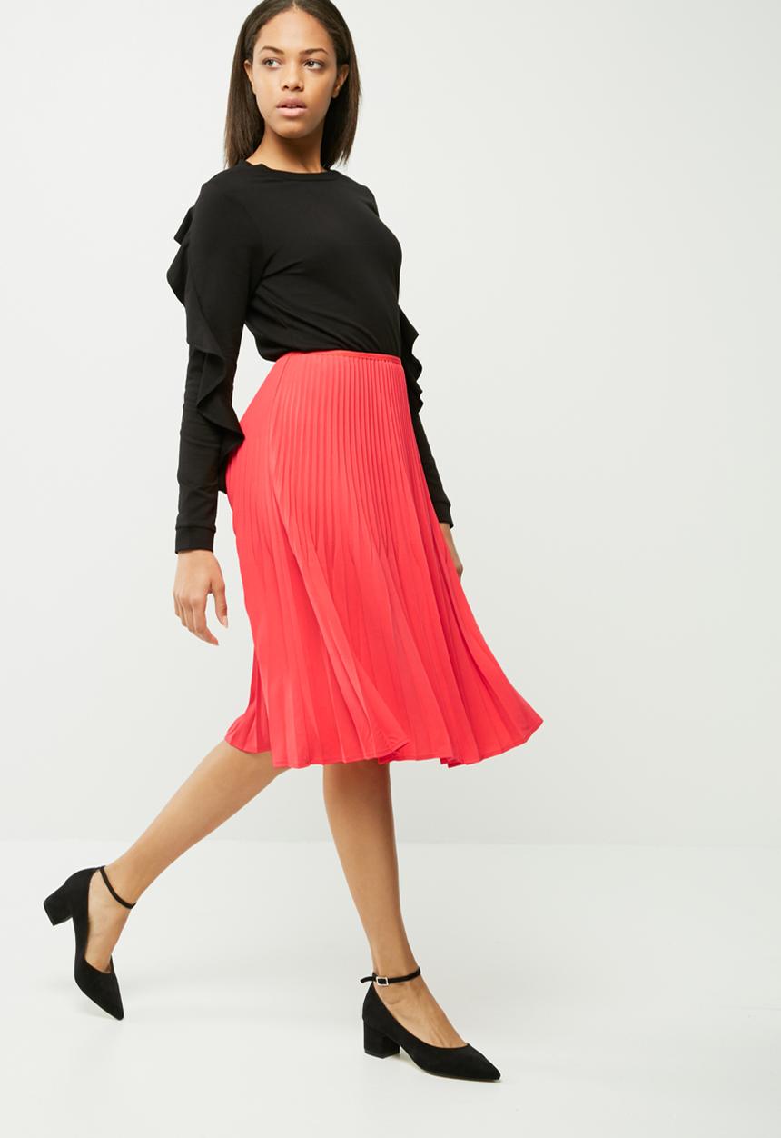 Vero Moda - Luna pleated midi skirt